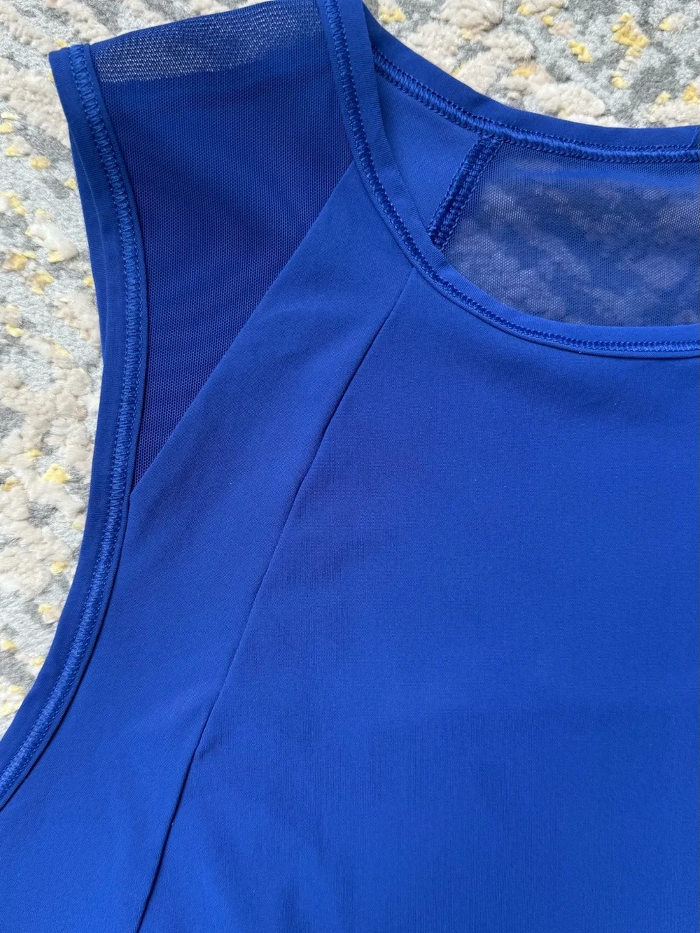Lululemon Sculpt Tank w/mesh and pleated back